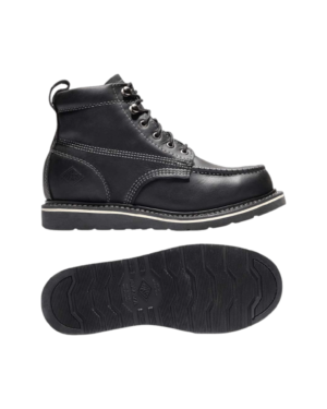 Men's Jet Black Bonanza Goodyear Welt Classic Wedge Work Boot