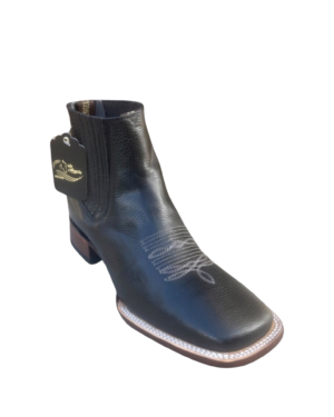 Los Angeles Boots Men's Grisly Black Square Toe