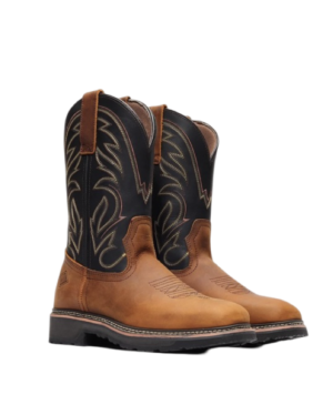 Men's Bonanza Rancher Grit 12" Square Toe Wellington Work Boot