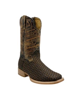 REYME Men's Tejido Honey Brown Boots