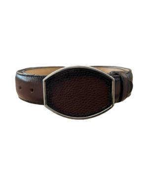 Men's Honey Brown Leather Rodeo Belt