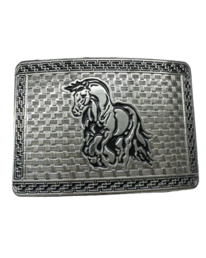 Men's Silver Horse Belt Buckle