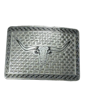 Men's Silver Bull Belt Buckle
