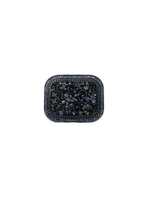 Kids's Grey & Purple Gems Belt Buckle