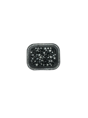 Kids's Grey & Silver Gems Belt Buckle