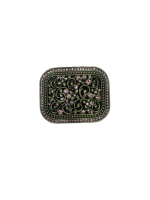 Kids's Gold & Pink Gems Belt Buckle