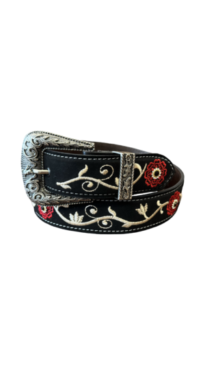 Women's Suede Black Belt